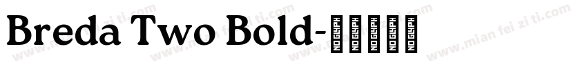 Breda Two Bold字体转换